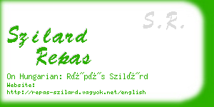 szilard repas business card